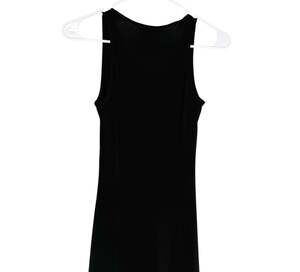 Gigi Parker Black Sleeveless Scoop Neck Midi Dress